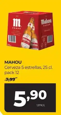 Alimerka Mahou - cerveza 5 estrellas oferta