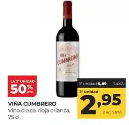 Alimerka Viña cumbrero - vino d.o.ca. rioja crianza oferta