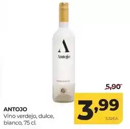 Alimerka Antojo - vino verdejo, dulce, blanco oferta