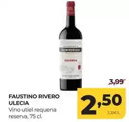 Alimerka Faustino rivero ulecia - vino utiel requena reserva oferta