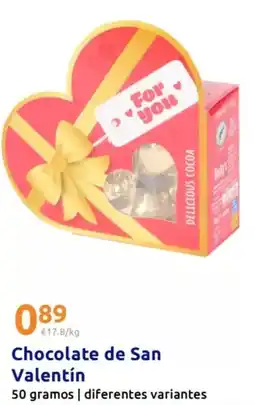 Action Chocolate de san valentin oferta