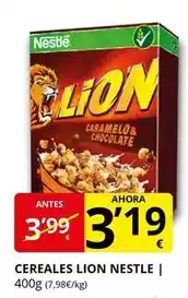 Supermercados MAS Nestlé - cereales lion oferta