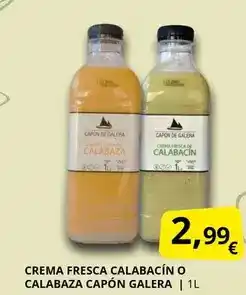 Supermercados MAS Galar - crema fresca calabacin o calabaza capón oferta