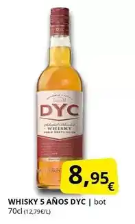Supermercados MAS Dyc - whisky 5 anos oferta