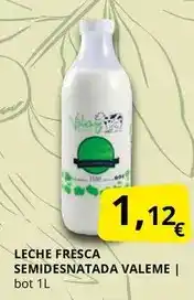 Supermercados MAS Leche fresca semidesnatada oferta