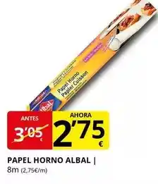 Supermercados MAS Albal - papel horno oferta