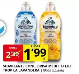 Supermercados MAS Lavandera - suavizante conc. brisa medit. o luz trop oferta