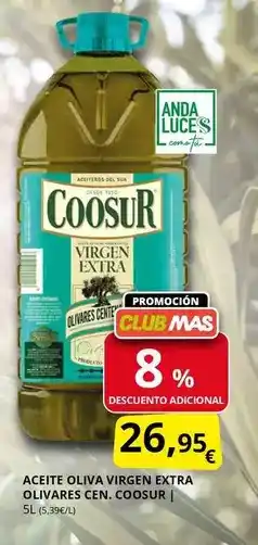 Supermercados MAS Coosur - aceite oliva virgen extra olivares oferta