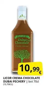 Supermercados MAS Licor crema chocolate oferta