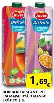 Supermercados MAS Juver - bebida refrescante zu s/a maracuya o mango exotico oferta