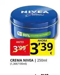 Supermercados MAS Nivea - crema oferta