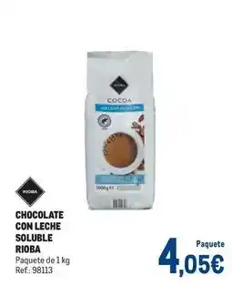 Makro Rioba - chocolate con leche soluble oferta