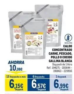 Makro Gallina blanca - caldo concentrado carne, pescado, pollo o cocido oferta