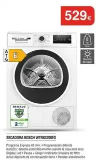 Bosch - secadora wtr8320des