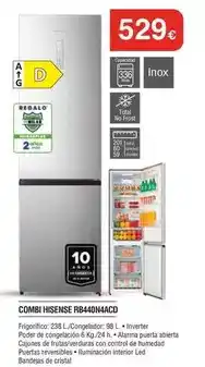 Hisense - combi rb440n4ccd