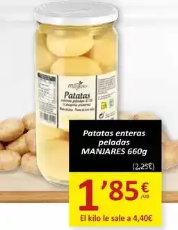 Manjares - patatas enteras pelados
