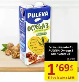 SPAR Puleva - leche desnatada omega 3 con nueces oferta