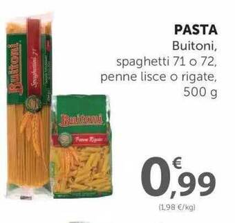 SPAR Pasta Buitoni Spaghetti 71 O 72 Penne Lisce O Rigate 500g oferta