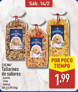 ALDI CUCINA Tallarines de sabores oferta