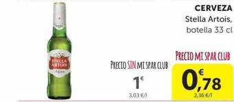 SPAR Cerveza Stella Artois 33cl oferta