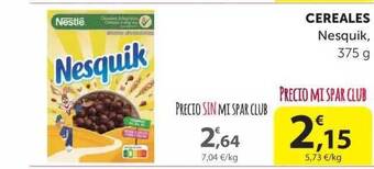 SPAR Cereales Nesquik 375g oferta