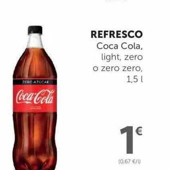 SPAR Refresco Coca Cola Light Zero O Zero Zero 1,5L oferta