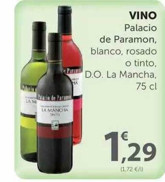 SPAR Vino Palacio De Paramon D.o. La Macha 75cl oferta