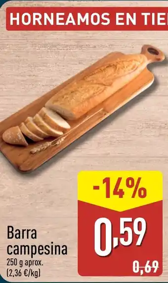 ALDI Barra campesina oferta