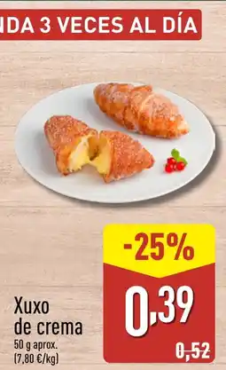 ALDI Xuxo de crema oferta