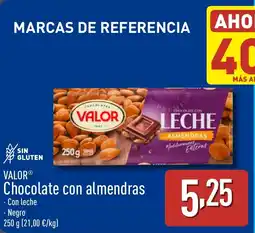 ALDI VALOR Chocolate con almendras oferta