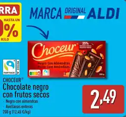 ALDI CHOCEUR Chocolate negro con frutos secos oferta