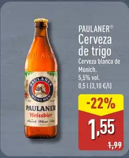 ALDI PAULANER Cerveza de trigo oferta