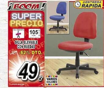 Muebles Boom Silla Elevable Con Ruedas oferta