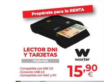 Computer Store W Woxter Lector Dni Y Tarjetas Pe26-025 oferta