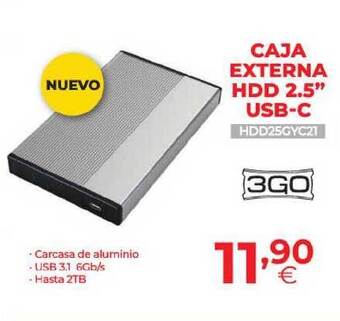 Computer Store 3go Caja Externa Hdd 2.5'' Usb-c oferta