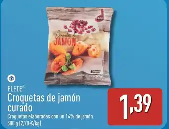 ALDI FLETE Croquetas de jamón curado oferta