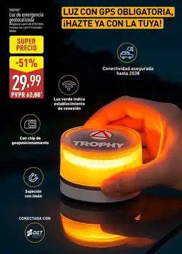 ALDI TROPHY Luz de emergencia geolocalizada oferta