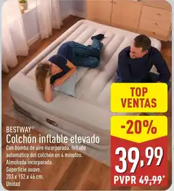 ALDI BESTWAY Colchón inflable elevado oferta