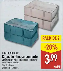 ALDI HOME CREATION Cajas de almacenamiento oferta
