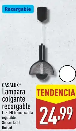 ALDI CASALUX Lampara colgante recargable oferta