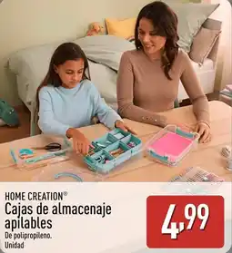 ALDI HOME CREATION Cajas de almacenaje apilables oferta