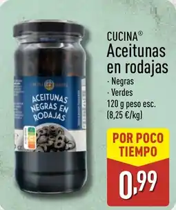 ALDI CUCINA Aceitunas en rodajas oferta