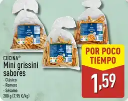 ALDI CUCINA Mini grissini sabores oferta