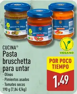 ALDI CUCINA Pasta bruschetta para untar oferta