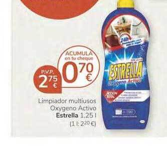 Consum Estrella Limpiador Multiusos Oxygeno Activo 1.25L oferta