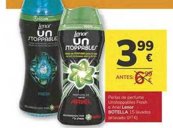 Consum Perlas De Perfume Unstoppables Fresh O Ariel Lenor Botella oferta