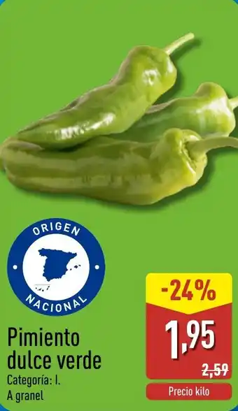 ALDI Pimiento dulce verde oferta
