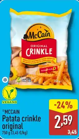 ALDI MCCAIN Patata crinkle original oferta