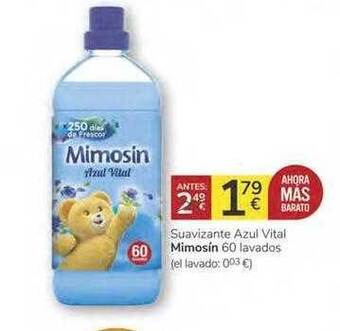 Consum Mimosín Suavizante Azul Vital 60 lavados oferta