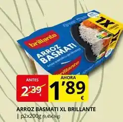 Supermercados MAS Brillante - arroz basmati xl oferta